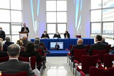 Una immagine dell'incontro alla stazione marittima di Napoli
