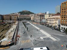 Una foto dall'alto di piazza Municipio
