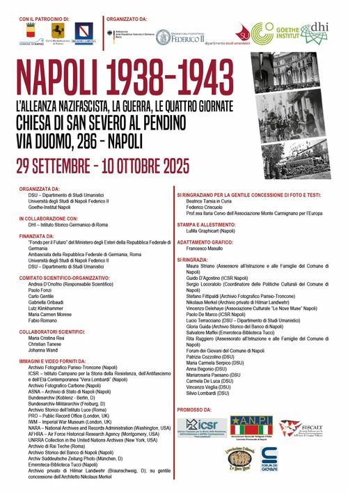 Napoli 1938-1943: l'alleanza nazifascista, la guerra, le Quattro Giornate