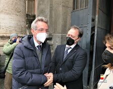 Una foto dell'incontro al Mann